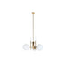 Ceiling Light DKD Home Decor 64 x 64 x 64 cm Crystal Golden Metal White 50 W - Декорация и Осветление<<<Дом