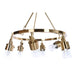 Ceiling Light DKD Home Decor 66 x 66 x 60 cm Crystal Golden Metal 40 W - Декорация и Осветление<<<Дом