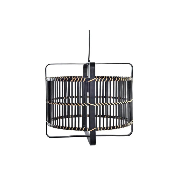 Ceiling Light DKD Home Decor Black Bamboo 50 W 40 x 40 x 35 cm - Декорация и Осветление<<<Дом