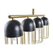 Ceiling Light DKD Home Decor Black Golden 220 V 50 W (60 x 11 x 26 cm) - Декорация и Осветление<<<Дом