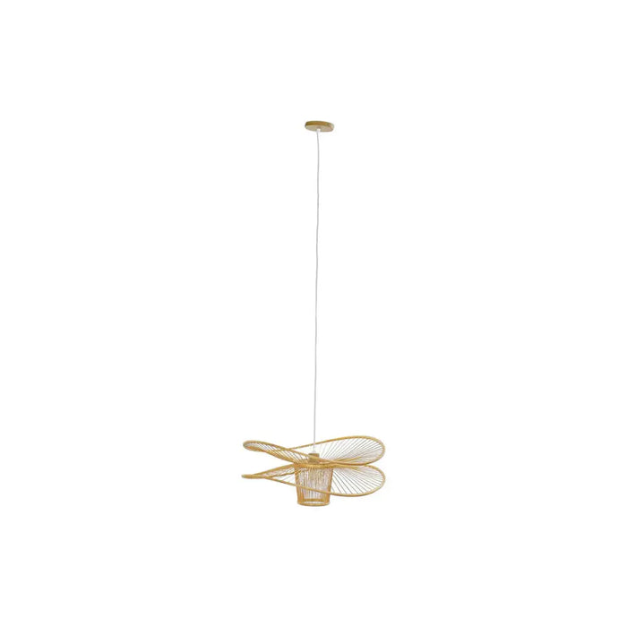 Ceiling Light DKD Home Decor Brown Bamboo 50 W 60 x 60 x 28 cm - Декорация и Осветление<<<Дом