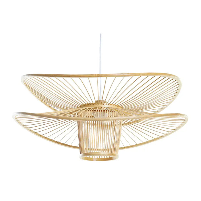 Ceiling Light DKD Home Decor Brown Bamboo 50 W 60 x 60 x 28 cm - Декорация и Осветление<<<Дом