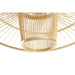 Ceiling Light DKD Home Decor Brown Bamboo 50 W 60 x 60 x 28 cm - Декорация и Осветление<<<Дом