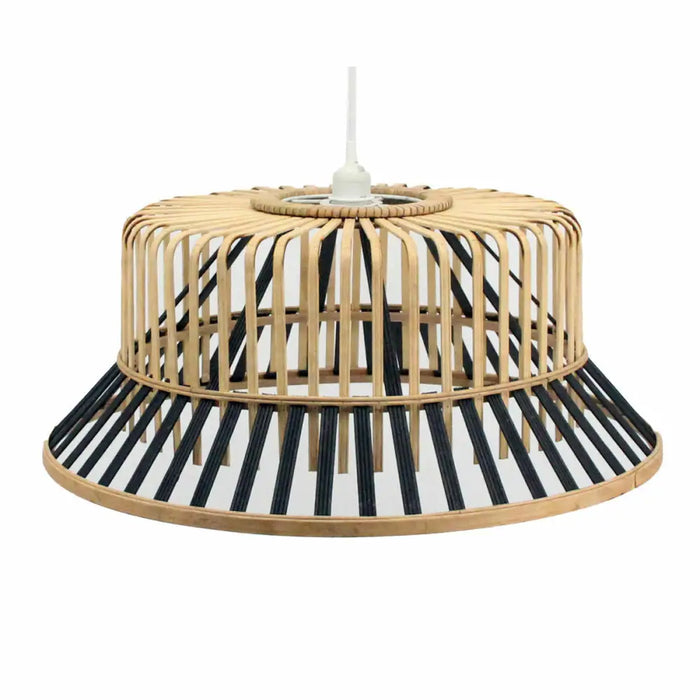 Ceiling Light DKD Home Decor Brown Black Bamboo 50 W 60 x 60 x 30 cm 60 x 60 x 25 cm - Декорация и Осветление<<<Дом