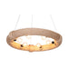 Ceiling Light DKD Home Decor Brown Rope (51 x 51 x 10 cm) (47 X 47 X 10 CM) - Декорация и Осветление<<<Дом
