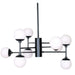 Ceiling Light DKD Home Decor Crystal Black (76.2 x 76.2 x 40.64 cm) - Декорация и Осветление<<<Дом
