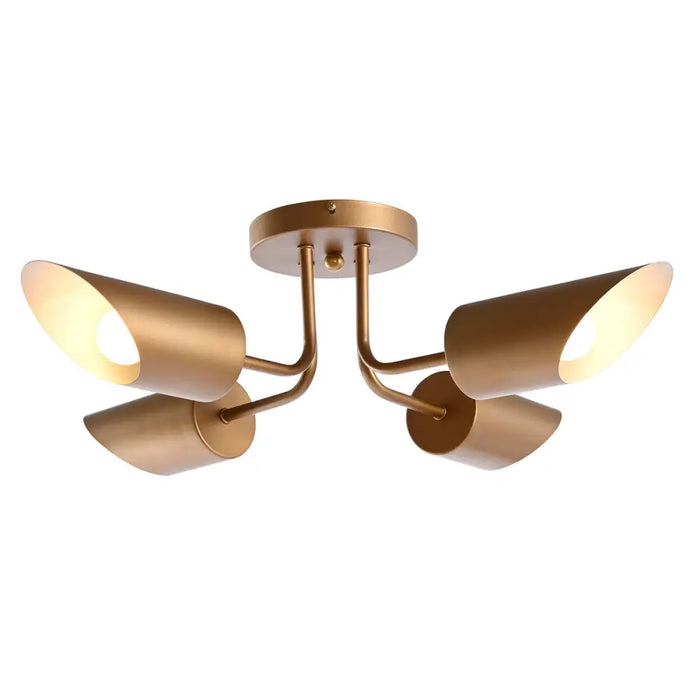 Ceiling Light DKD Home Decor Golden Metal 50 W 70 x 70 x 20 cm - Декорация и Осветление<<<Дом