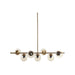 Ceiling Light DKD Home Decor Golden Metal Crystal 96 x 30 x 130 cm - Декорация и Осветление<<<Дом