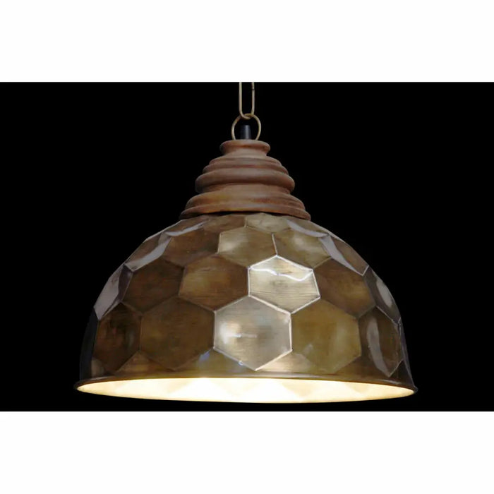Ceiling Light DKD Home Decor Golden Wood Metal 50 W 39 x 39 x 34 cm - Декорация и Осветление<<<Дом