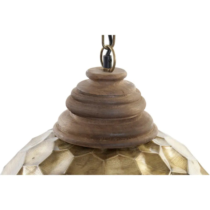 Ceiling Light DKD Home Decor Golden Wood Metal 50 W 39 x 39 x 34 cm - Декорация и Осветление<<<Дом