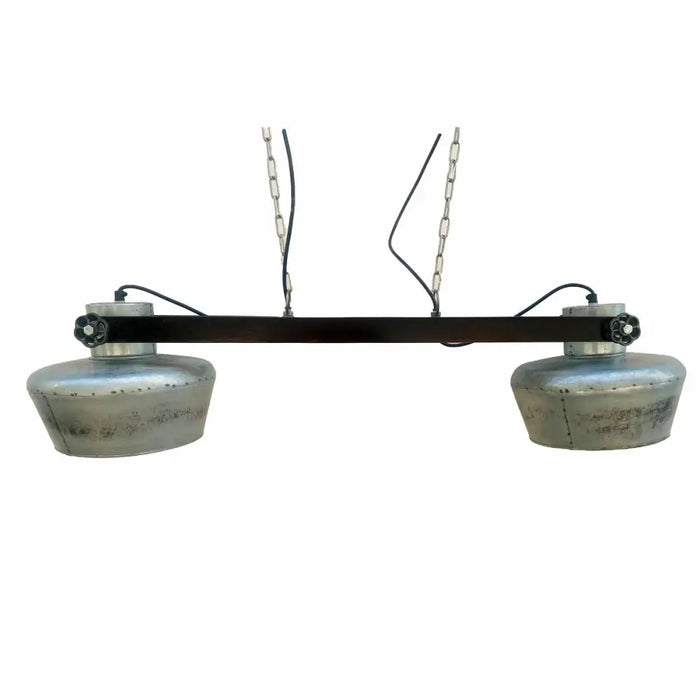 Ceiling Light DKD Home Decor Iron Mango wood 50 W (104 x 25 x 28 cm) - Декорация и Осветление<<<Дом