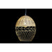 Ceiling Light DKD Home Decor Metal White Light brown Rattan 50 W (30 x 30 x 38 cm) - Декорация и Осветление<<<Дом