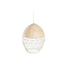 Ceiling Light DKD Home Decor Metal White Light brown Rattan 50 W (30 x 30 x 38 cm) - Декорация и Осветление<<<Дом