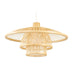 Ceiling Light DKD Home Decor Natural Bamboo 50 W 40 x 40 x 17 cm - Декорация и Осветление<<<Дом