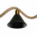 Ceiling Light DKD Home Decor Natural Black Metal Rope 50 W (85 x 18 x 20 cm) - Декорация и Осветление<<<Дом