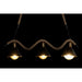 Ceiling Light DKD Home Decor Natural Black Metal Rope 50 W (85 x 18 x 20 cm) - Декорация и Осветление<<<Дом