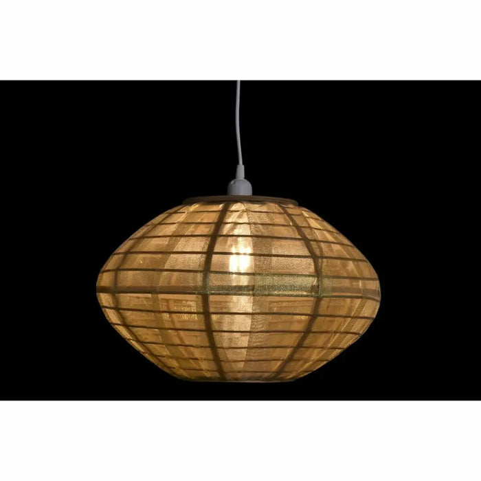 Ceiling Light DKD Home Decor Natural Golden Brown Bamboo 50 W (42 x 42 x 26 cm) - Декорация и Осветление<<<Дом