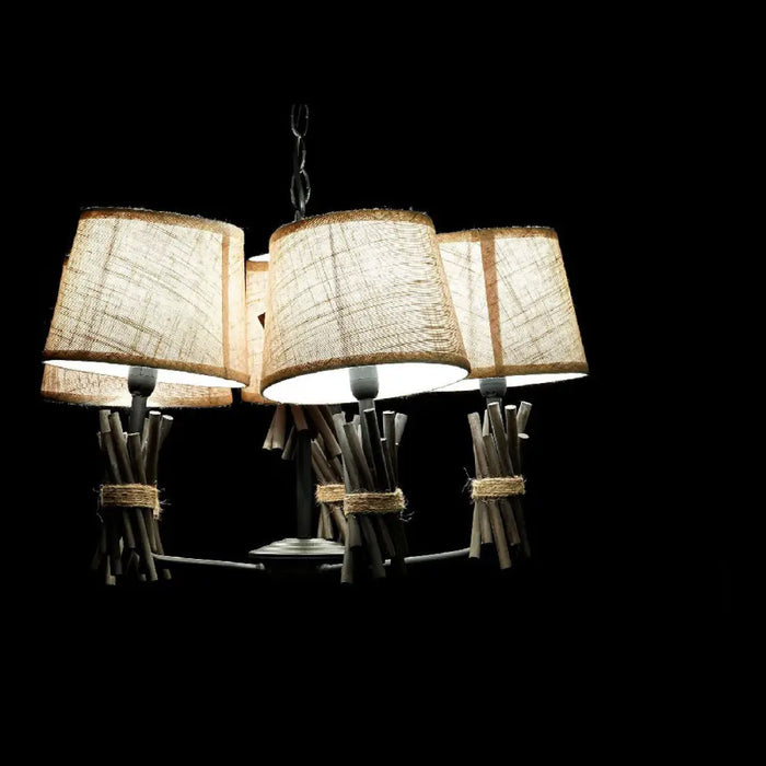 Ceiling Light DKD Home Decor Polyester Metal (55 x 55 x 100 cm) - Декорация и Осветление<<<Дом