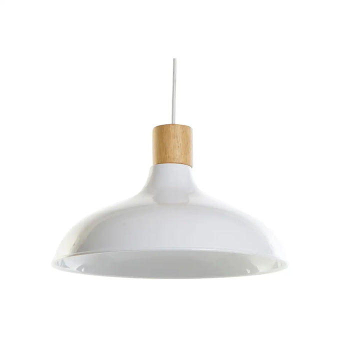 Ceiling Light DKD Home Decor White Brown Metal Pinewood 50 W 35,5 x 35,5 x 21 cm - Декорация и Осветление<<<Дом