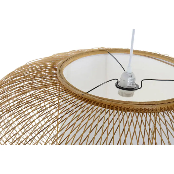 Ceiling Light DKD Home Decor White Natural Bamboo 40 W 83 x 83 x 40 cm - Декорация и Осветление<<<Дом