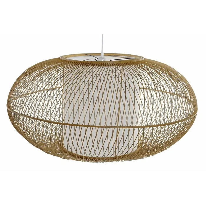 Ceiling Light DKD Home Decor White Natural Bamboo 40 W 83 x 83 x 40 cm - Декорация и Осветление<<<Дом