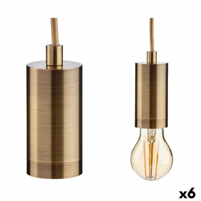 Ceiling Light Gift Decor Golden 60 W (6 Units) - Декорация и Осветление<<<Дом Градина<<<BigBuy&&&Лампи<<<Декорация и