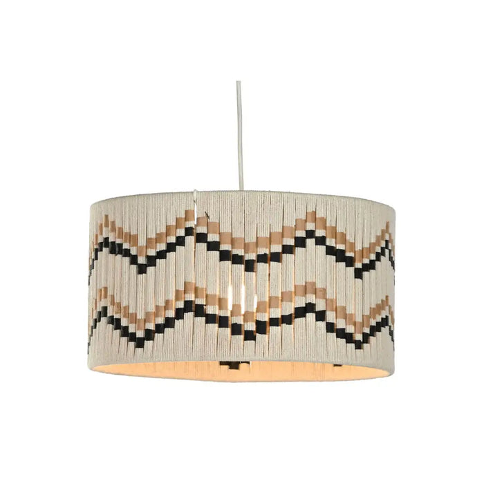 Ceiling Light Home ESPRIT Bicoloured Raffia 50 W 39 x 39 x 21 cm - Декорация и Осветление<<<Дом