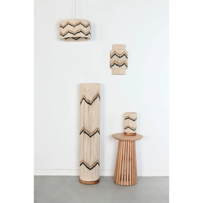 Ceiling Light Home ESPRIT Bicoloured Raffia 50 W 39 x 39 x 21 cm - Декорация и Осветление<<<Дом