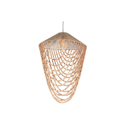 Ceiling Light Home ESPRIT Light brown Jute Wood 67 x 67 x 100 cm - Декорация и Осветление<<<Дом