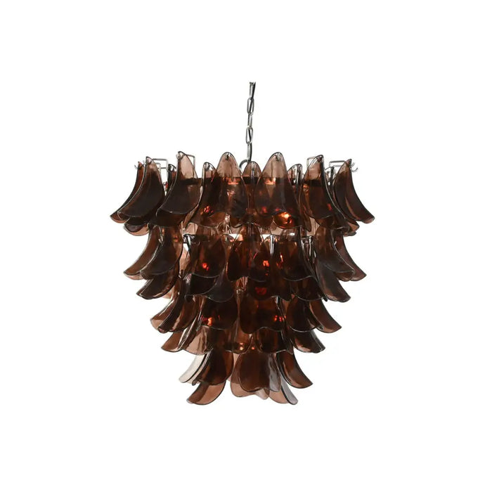 Ceiling Light Home ESPRIT Brown Silver Crystal Steel 25 W 80 x 80 x 80 cm - Декорация и Осветление<<<Дом
