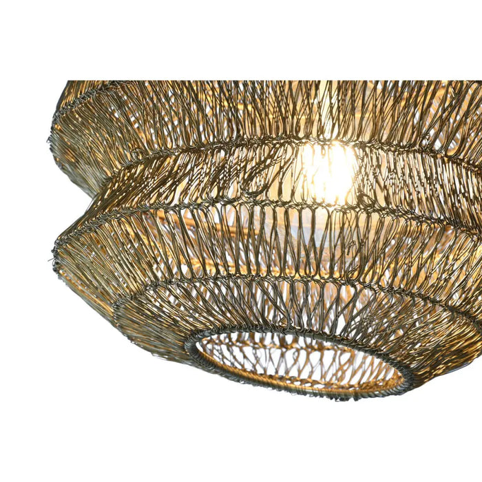 Ceiling Light Home ESPRIT Golden Metal Iron 50 W 26 x 26 x 24 cm - Декорация и Осветление<<<Дом