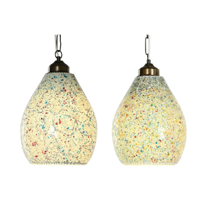 Ceiling Light Home ESPRIT Green Sky blue Metal Crystal 25 W 23 x 23 x 66 cm (2 Units) - Декорация и Осветление<<<Дом