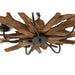 Ceiling Light Home ESPRIT Iron Teak 90 x 90 x 35 cm - Декорация и Осветление<<<Дом Градина<<<BigBuy&&&Лампи<<<Декорация