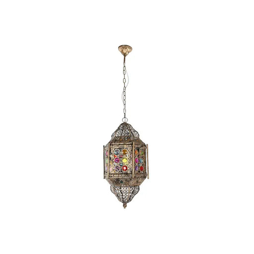 Ceiling Light Home ESPRIT Multicolour Golden Metal 50 W 29 x 26 x 105 cm - Декорация и Осветление<<<Дом