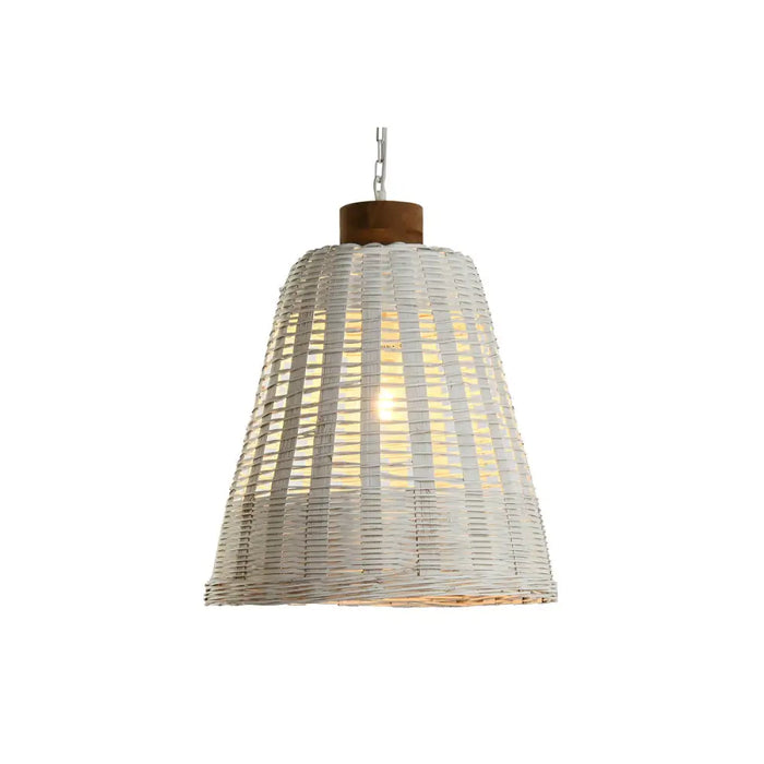 Ceiling Light Home ESPRIT White Bamboo Mango wood 50 W 48 x 48 x 57 cm - Декорация и Осветление<<<Дом