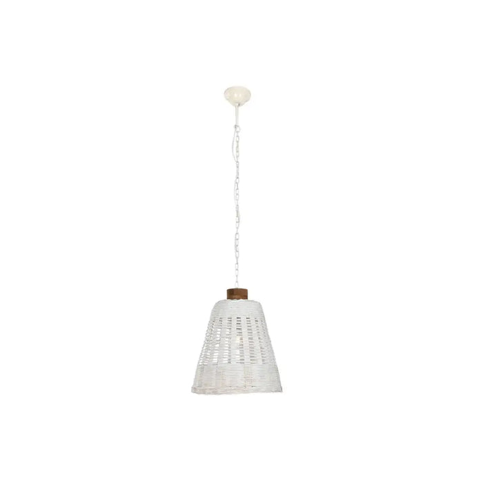 Ceiling Light Home ESPRIT White Bamboo Mango wood 50 W 48 x 48 x 57 cm - Декорация и Осветление<<<Дом