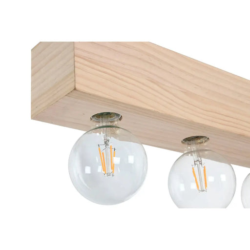 Ceiling Light Home ESPRIT White Black Light brown Wood 50 W 80 x 10 x 30 cm - Декорация и Осветление<<<Дом