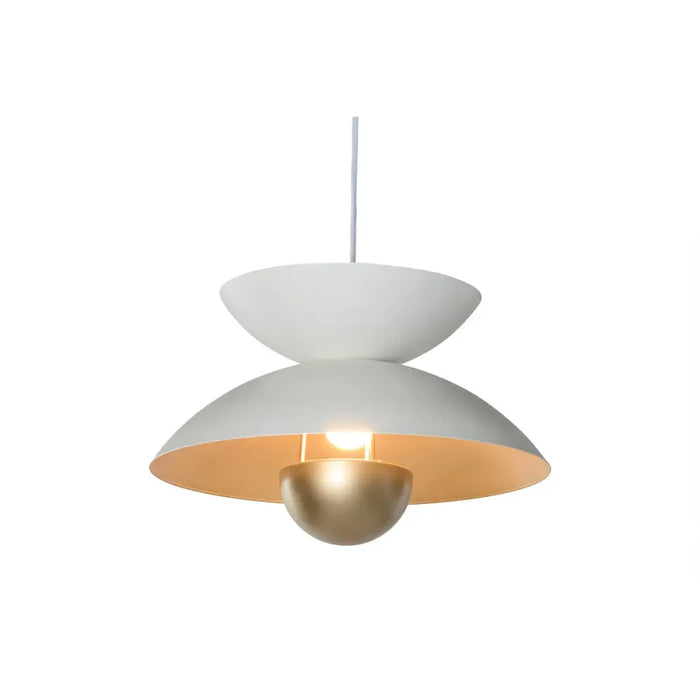Ceiling Light Home ESPRIT White Golden Metal 50 W 36 x 36 x 22 cm - Декорация и Осветление<<<Дом