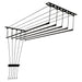 CEILING SPACE CLOTHES DRYER 2 M 6 POSITIONS BLACK MAK - Простори и сушилници<<<Домашни потреби<<<Кухня<<<Praktiker