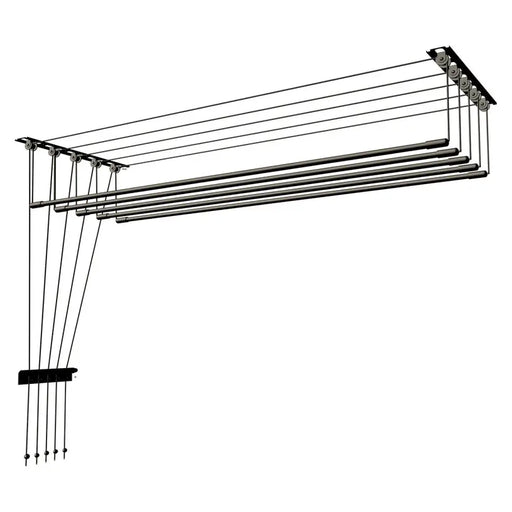 CEILING SPACE CLOTHES DRYER 2 M 6 POSITIONS BLACK MAK - Простори и сушилници<<<Домашни потреби<<<Кухня<<<Praktiker
