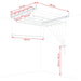 CEILING SPACE CLOTHES DRYER 2 M 6 POSITIONS SEPIO - Простори и сушилници<<<Домашни потреби<<<Кухня<<<Praktiker