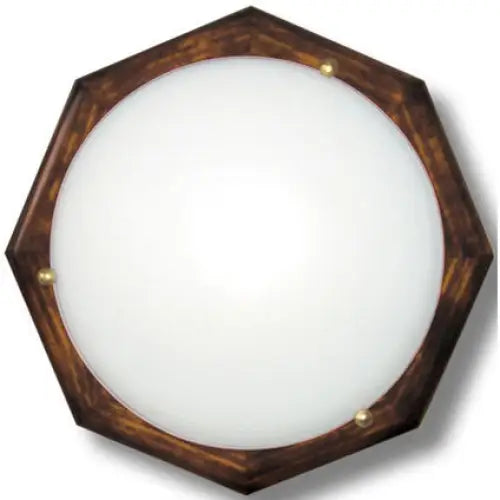 CEILING WOOD OSMOGRAM 2XE27 LIGHTSTYLE WALNUT - Плафони<<<Вътрешно осветление<<<Мебели и