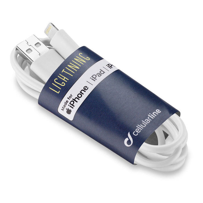 CABLE CELLULAR LINE USB-A TO LIGHTNING 90 cm White