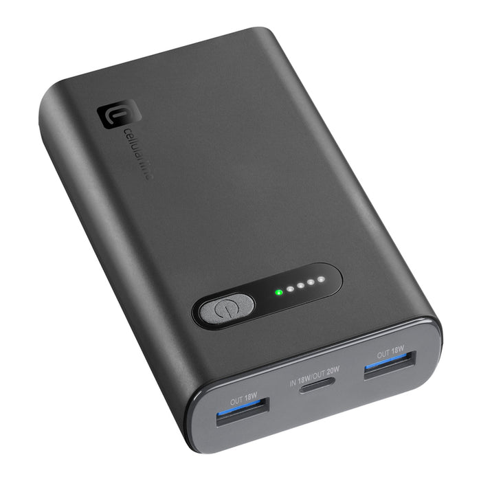 EXTERNAL BATTERY CELLULAR LINE FAST TURBO PD 10000 mAh