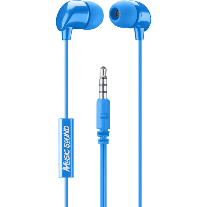 Stereo headphones CELLULAR LINE MUSIC SOUND BLUE