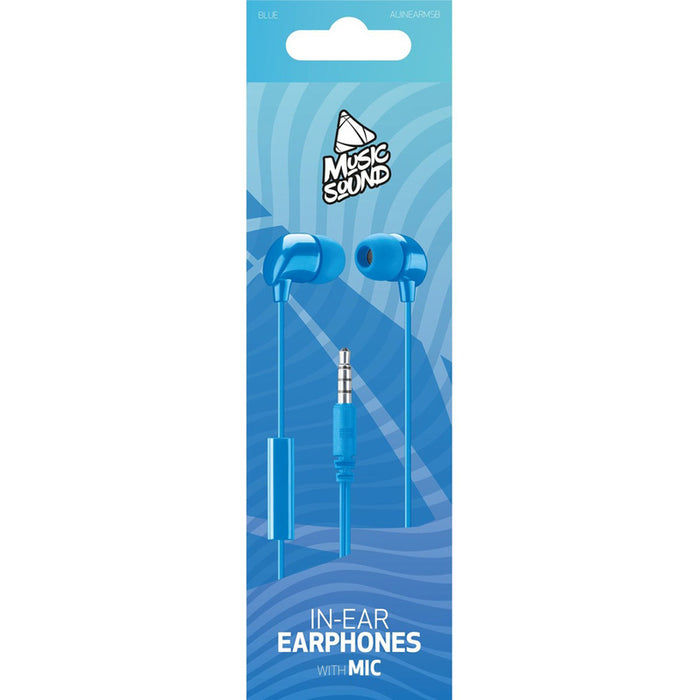 Stereo headphones CELLULAR LINE MUSIC SOUND BLUE