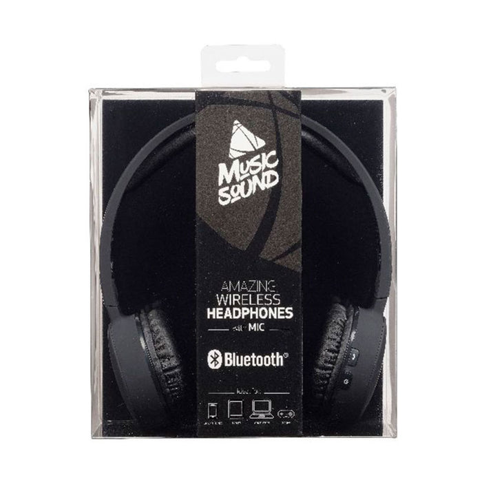 Stereo headphones CELLULAR LINE MUSIC SOUND BT BLK