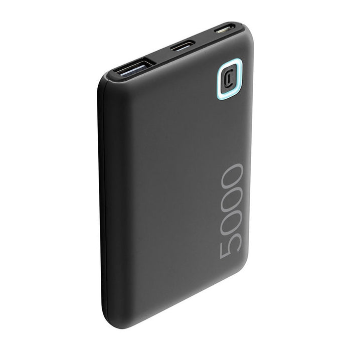 EXTERNAL BATTERY CELLULAR LINE ESSENCE 5000 mAh BLACK