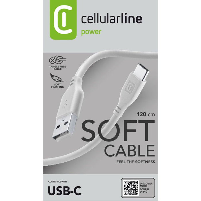 CABLE USB-A TO USB-C 1.2 m GRAY