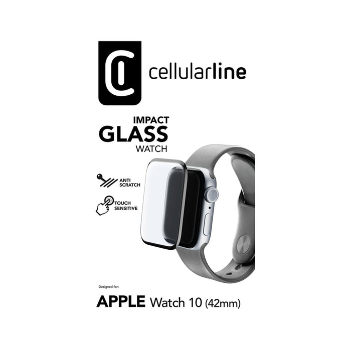 GLASS CELLULAR LINE IMPACT APPLE WATCH 10 42 mm